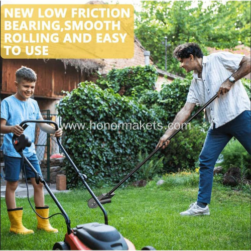 Garden hot sale Heavy Duty Rolling lawn aerator hand Tool Stainless Steel Handle Garden Yard Manual Aerator Lawn